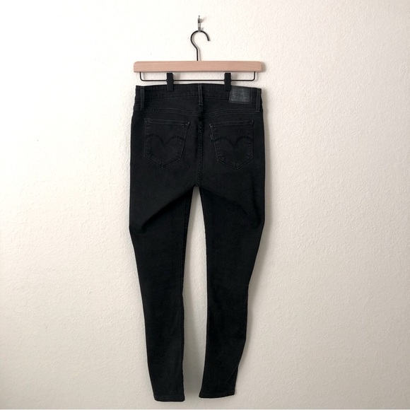 LEVI'S 711 Shaping Skinny Jeans in Distressed Black - Women's 28 - Picture 3 of 13